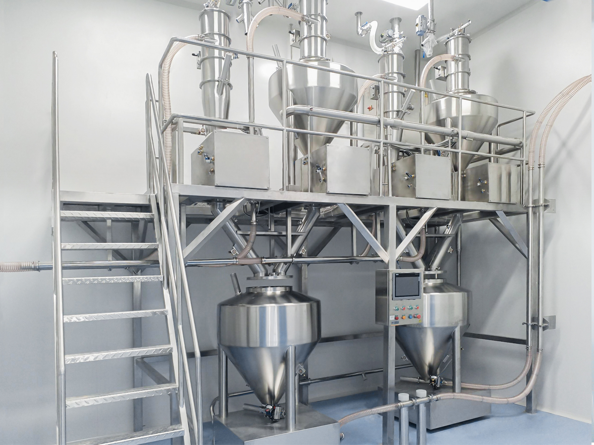 全密閉顆粒劑連續(xù)生產(chǎn)系統(tǒng)與真空上料機(jī) 北京長(zhǎng)峰金鼎科技的粉體自動(dòng)化解決方案